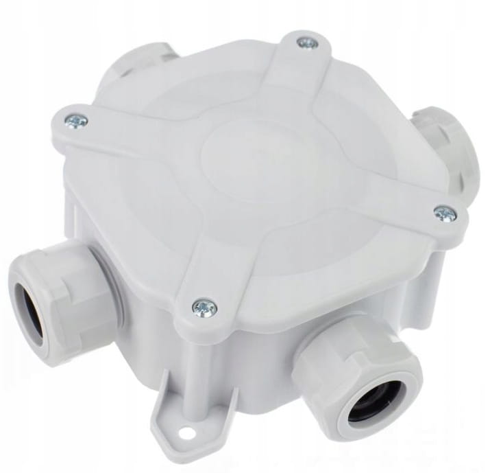 Puszka hermetyczna natynkowa z dławikami IP67 75x75x33mm